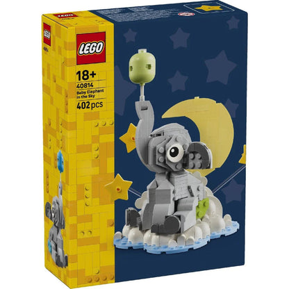 LEGO 40814 Baby Elephant in the Sky Building Set (402 Pieces) | Collectible Display Gift for New Parents & Baby Showers