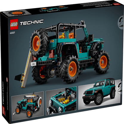 LEGO 42227 Technic Jeep Wrangler Rubicon Building Set – Off-Road 4x4 SUV Model, 723 Pieces