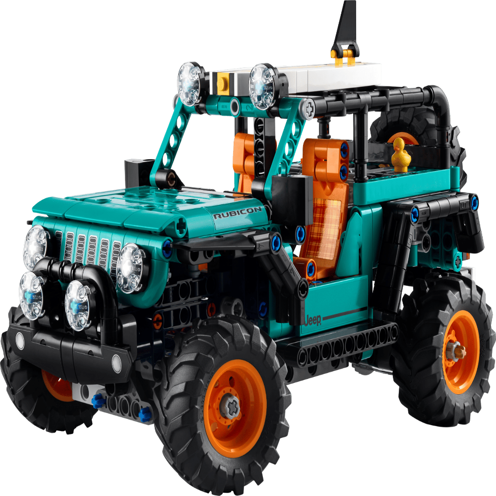 LEGO 42227 Technic Jeep Wrangler Rubicon Building Set – Off-Road 4x4 SUV Model, 723 Pieces