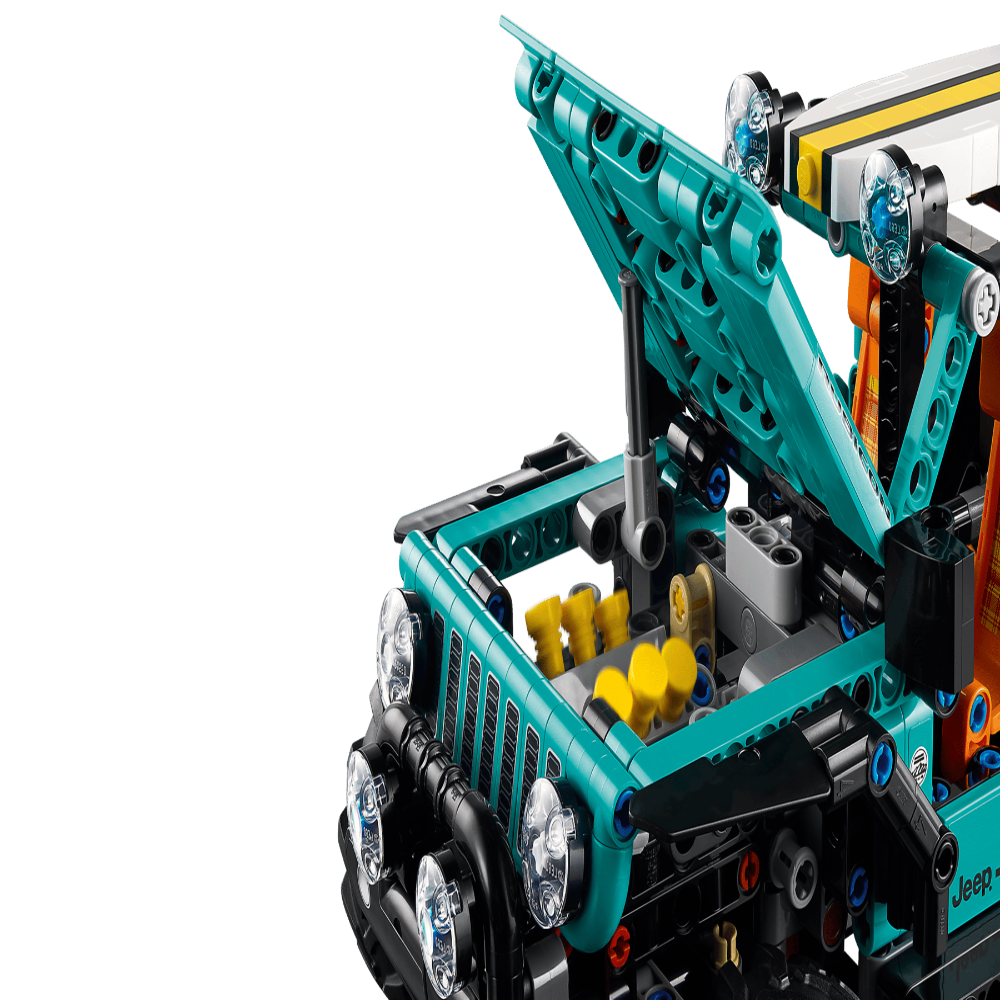 LEGO 42227 Technic Jeep Wrangler Rubicon Building Set – Off-Road 4x4 SUV Model, 723 Pieces