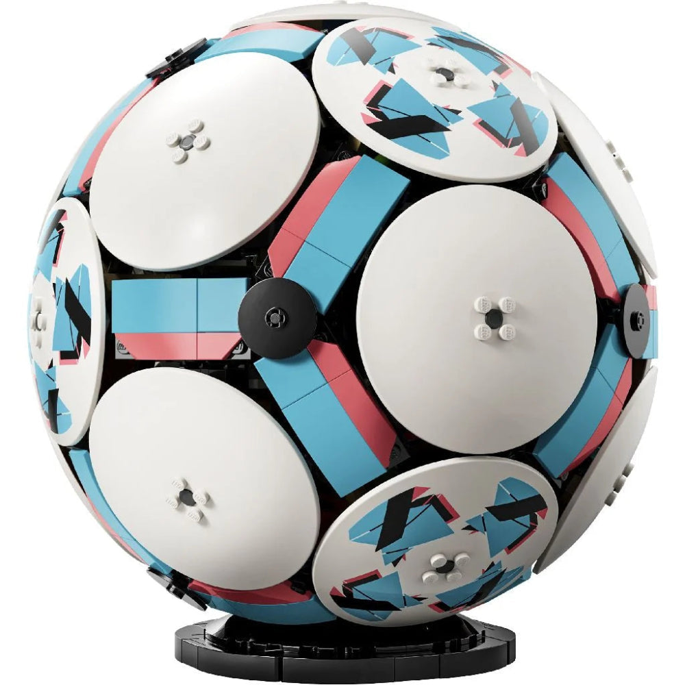 LEGO 43019 Ideas Soccer Ball Collectible Model – Display Build Set for Football Fans, 1498 Pieces