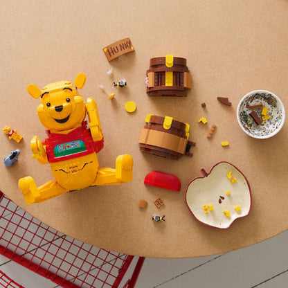 LEGO 43300 Disney Winnie the Pooh Building Set – Collectible Display Figure with Honey Pot, 1399 Pieces