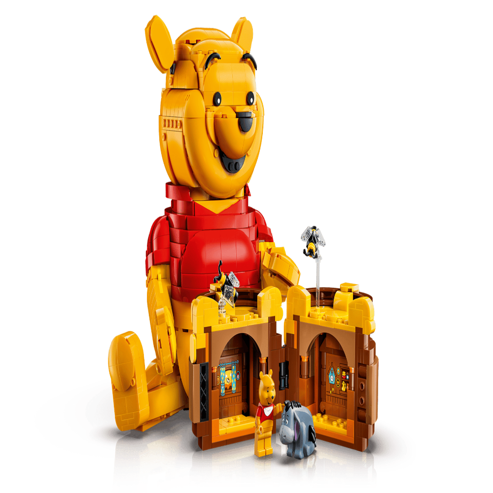 LEGO 43300 Disney Winnie the Pooh Building Set – Collectible Display Figure with Honey Pot, 1399 Pieces