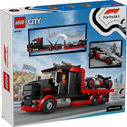 LEGO 60493 City F1 Display Truck with Audi F1 Race Car – 508 Pieces Formula 1 Transport Set