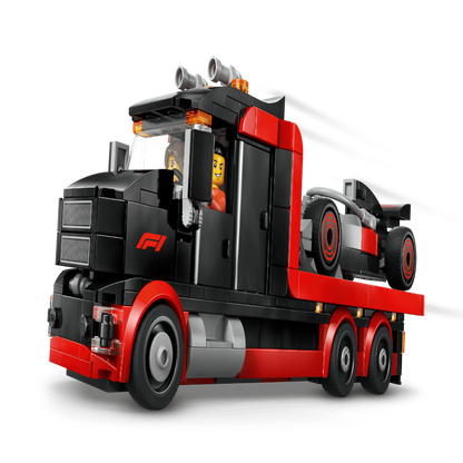 LEGO 60493 City F1 Display Truck with Audi F1 Race Car – 508 Pieces Formula 1 Transport Set