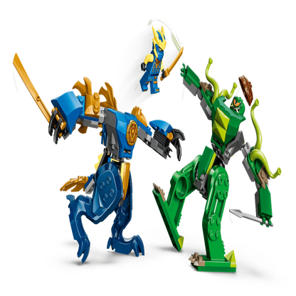 LEGO 71853 Ninjago Jay’s Dragon Mech Fight Building Set – 107 Pieces Dragons Rising Toy
