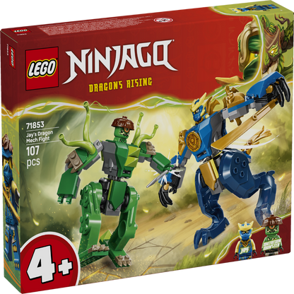LEGO 71853 Ninjago Jay’s Dragon Mech Fight Building Set – 107 Pieces Dragons Rising Toy