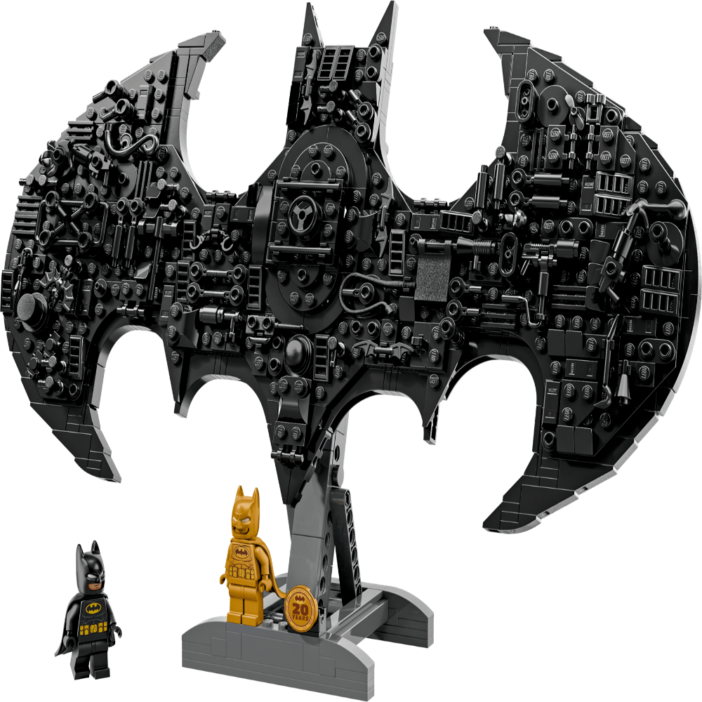 LEGO 76330 DC Batman Logo Display Set with Minifigures – 678 Pieces Collector Build