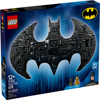 LEGO 76330 DC Batman Logo Display Set with Minifigures – 678 Pieces Collector Build