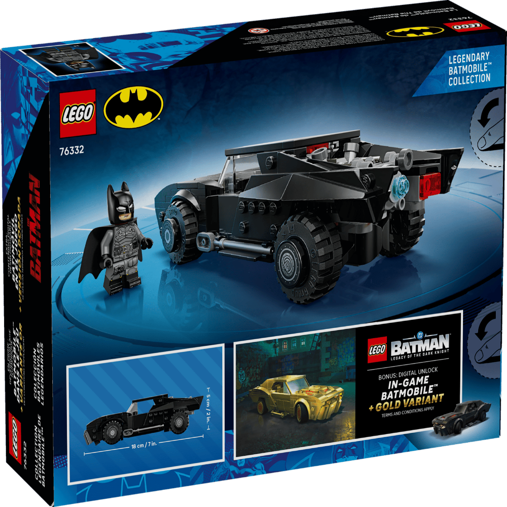 LEGO 76332 DC Batman The Batman Batmobile Building Set with Batman Minifigure – 330 Pieces