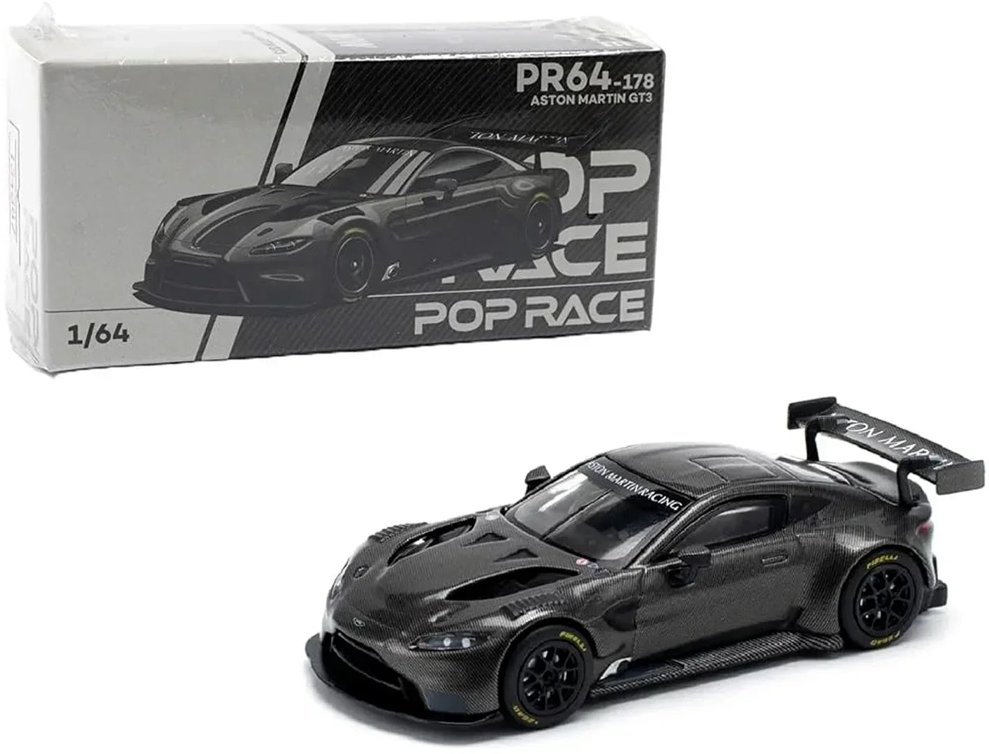 POP RACE PR64178 Aston Martin GT3 1:64 Diecast Race Car – Premium Motorsport Collector Model
