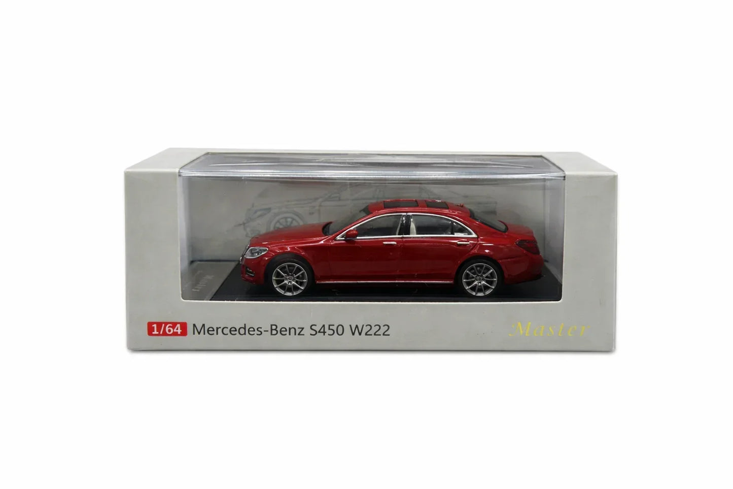 Master 1:64 Mercedes-Benz S450 W222 Diecast Model Car – Red