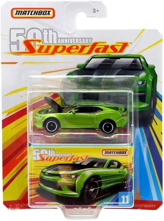 Matchbox 50th Anniversary SuperFast '17 Chevy Camaro (Hard to find) - Jaiman Toys