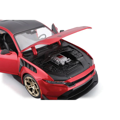Maisto 1:18 2025 Ford Mustang GTD Red – Special Collection Diecast Metal Model Car (14+)