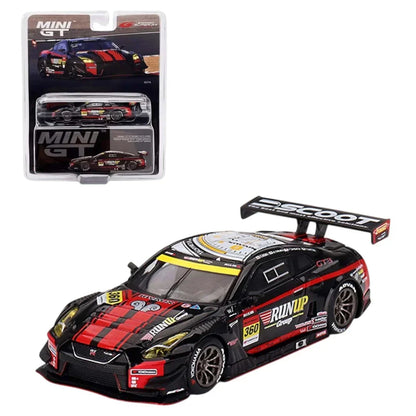 MINI GT 1:64 NISSAN GT-R R35 NISMO GT3 2023 SUPER GT SERIES #360 RUNUP RIVAUX GT-R (MGT00754) - Jaiman Toys