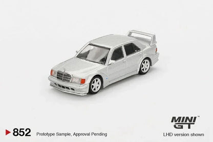 MINI GT 1:64 Mercedes-Benz 190E 2.5-16 Evolution II Astral Silver Diecast Model Car