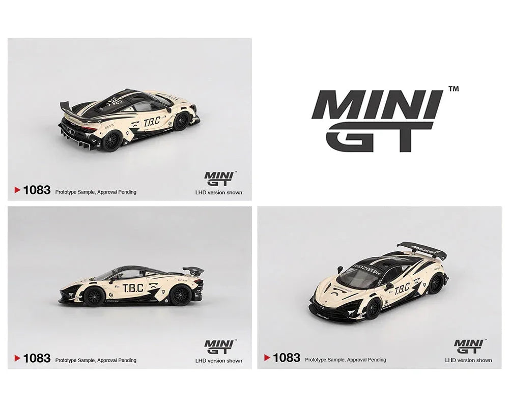 Mini GT 1:64- McLaren 720S LB-Works “The Boring Concept” + Lamborghini Countach LB-WORKS Black | Die-Cast Collectible Set