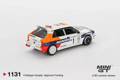 Mini GT 1:64 Blister-Lancia Delta Integrale Evoluzione No.1 Monte Carlo Rally 1993 Repsol – Carlos Sainz Diecast Model (MGT01131-L)