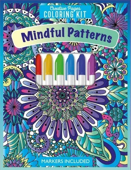 MINDFUL PATTERNS CREATIVE PAGES COLORING KIT - Jaiman Toys