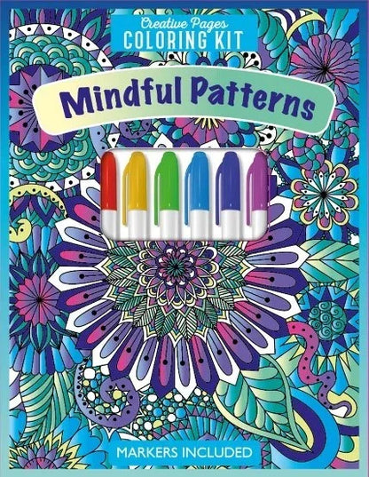 MINDFUL PATTERNS CREATIVE PAGES COLORING KIT - Jaiman Toys