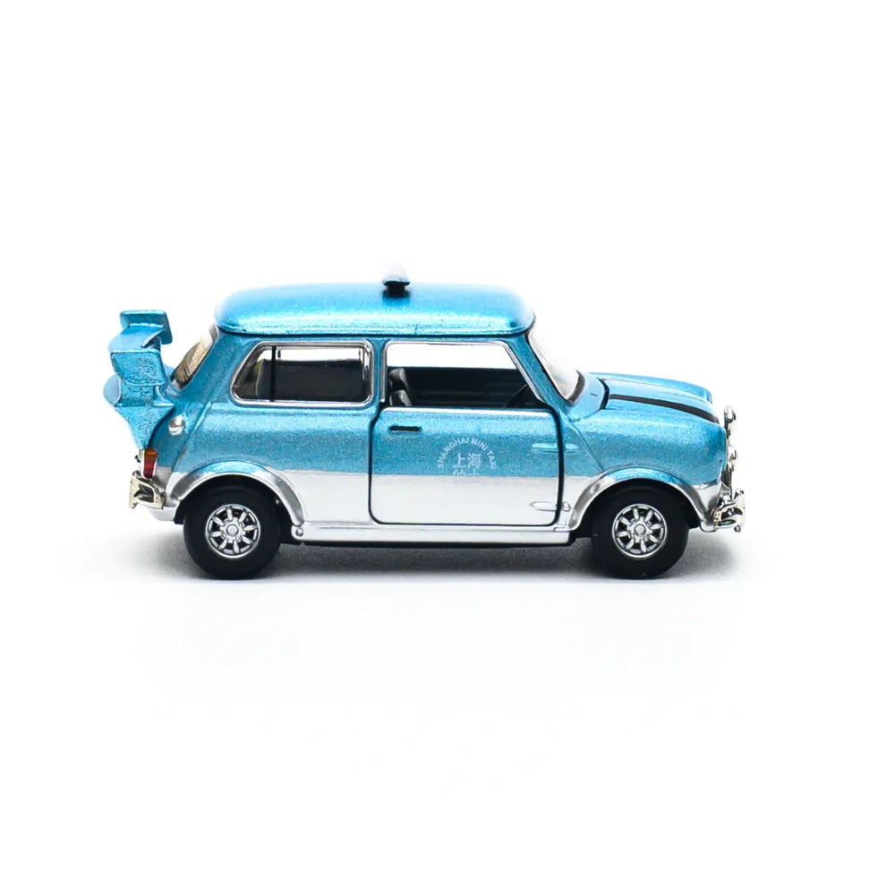 Tiny City 1:50 Mini Cooper Machine Shanghai Taxi Die-Cast Model Car | Classic Shanghai Taxi Collectible with Display Box