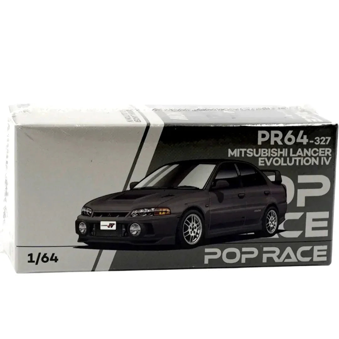 POP RACE PR640327 Mitsubishi Lancer Evolution IV 1:64 Diecast Model Car – Rally Icon