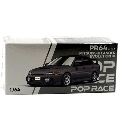 POP RACE PR640327 Mitsubishi Lancer Evolution IV 1:64 Diecast Model Car – Rally Icon