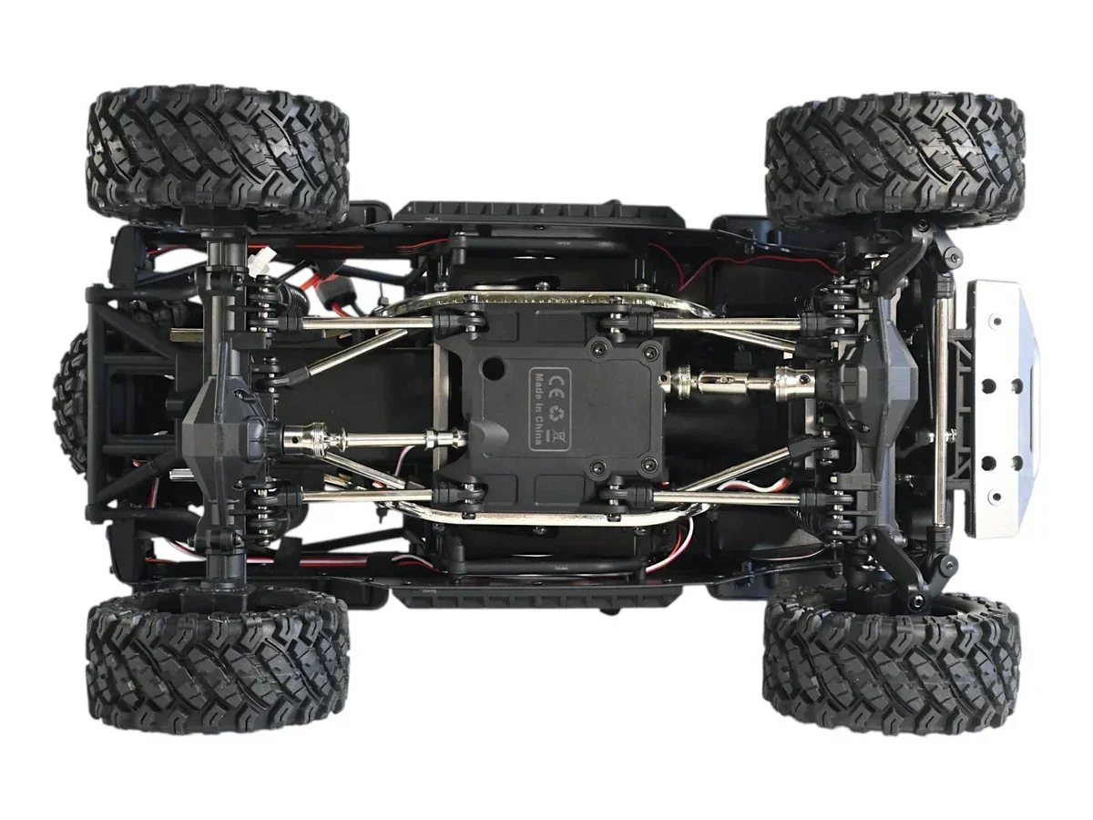MJX Hyper Go H12Y Brushless 1:12 4WD RC Crawler Truck | LED Lights | 2.4GHz RTR Off-Road Vehicle (Grey)