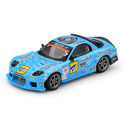 Mini GT 1:64 Mazda RX-7 RE-Amemiya 2025 D1GP Diecast Model Car