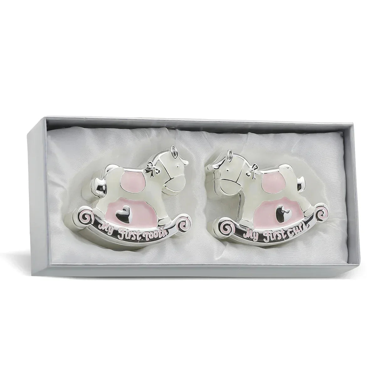 Momentz Rocking Horse Tooth &amp; Curl Box Pink - Jaiman Toys