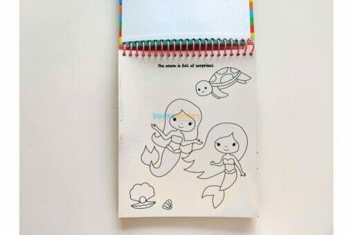 Magic Painting: Mermaids – Bring an Underwater World to Life! (Spiral-bound by Bookoli) - Jaiman Toys