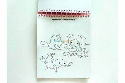 Magic Painting: Mermaids – Bring an Underwater World to Life! (Spiral-bound by Bookoli) - Jaiman Toys