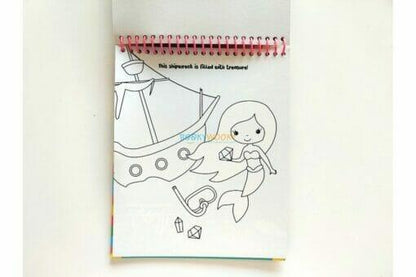 Magic Painting: Mermaids – Bring an Underwater World to Life! (Spiral-bound by Bookoli) - Jaiman Toys