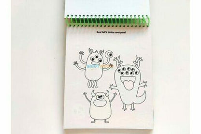 Magic Painting: Monsters – Unleash the Colorful Creepiness! (by Bookoli) - Jaiman Toys