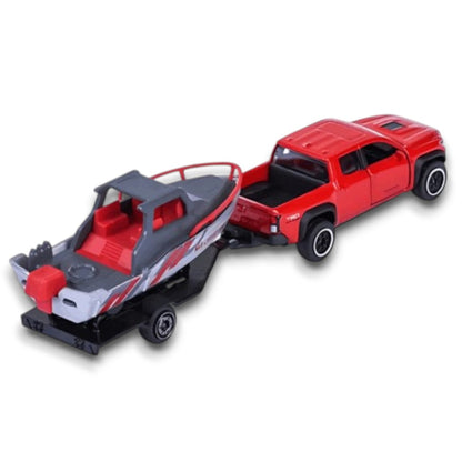 Majorette 1:64 Toyota Tacoma TRD Pro with Speed Boat & Trailer – Die-Cast Adventure Vehicle Set