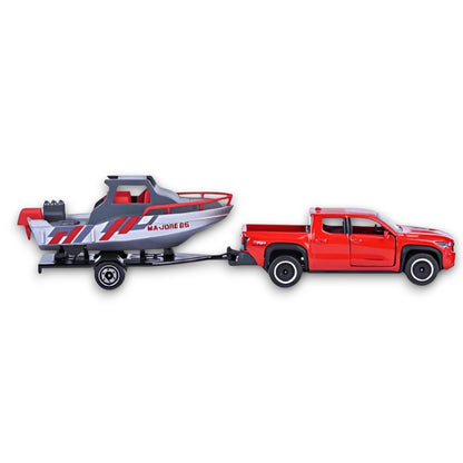 Majorette 1:64 Toyota Tacoma TRD Pro with Speed Boat & Trailer – Die-Cast Adventure Vehicle Set