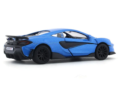 RMZ City 1:36 McLaren 600LT Diecast Car Model – Opening Doors, Pull Back Metal Body Supercar (Blue & Orange Variants)