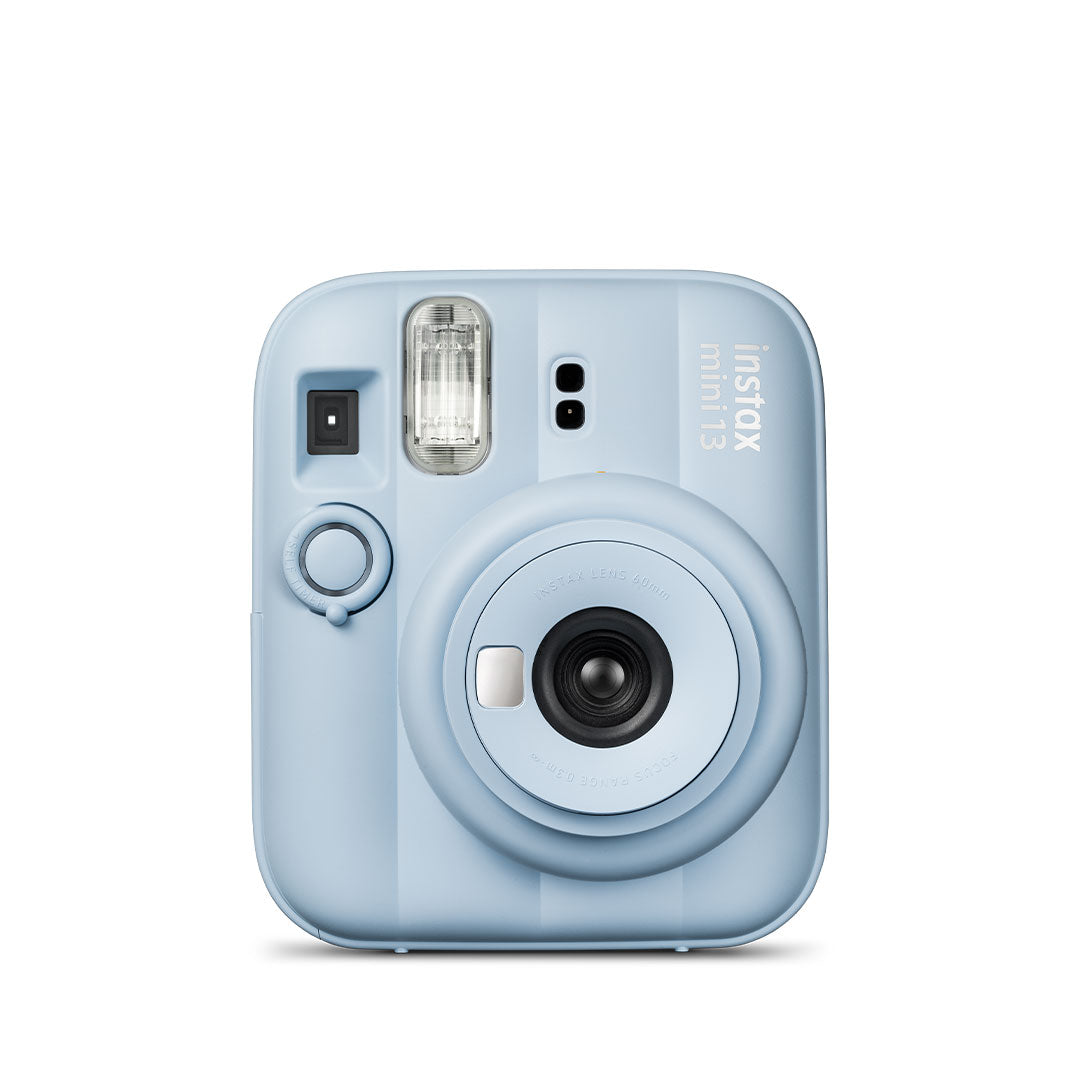 Fujifilm Instax Mini 13 Instant Camera + 10 Shot Films + 1x Camera Case + 10X Paper Photo Frame + 10 Photo Hanging Clips (Memory Maker Pack)Frost Blue