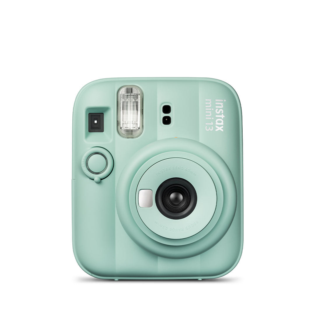 Fujifilm Instax Mini 13 Instant Camera + 10 Shot Films + 1x Camera Case + 10X Paper Photo Frame + 10 Photo Hanging Clips (Memory Maker Pack)Lagoon Green
