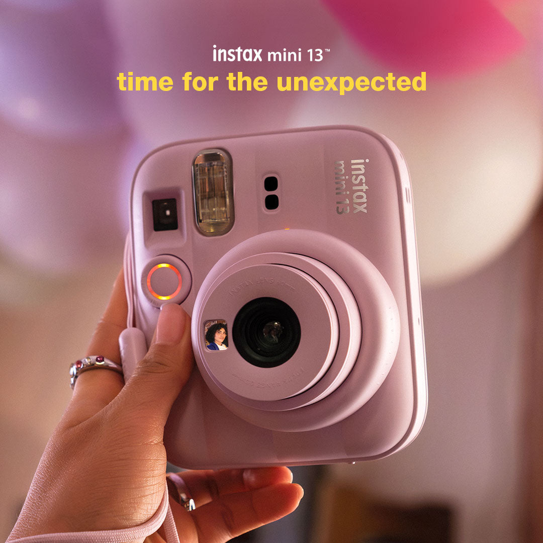 Fujifilm Instax Mini 13 Instant Camera + 10 Shot Films + 1x Camera Case + 10X Paper Photo Frame + 10 Photo Hanging Clips (Memory Maker Pack) Candy Pink