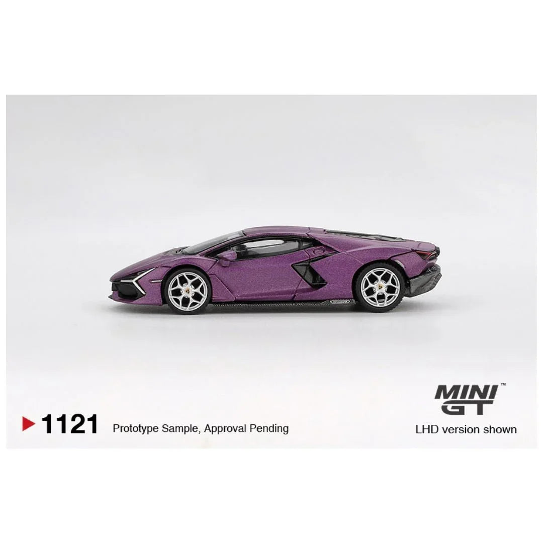 Mini GT 1:64 Duo Diecast Set – Lamborghini Revuelto Viola 30th Matte + Nissan Skyline GT-R R34 Millennium Jade Collectibles
