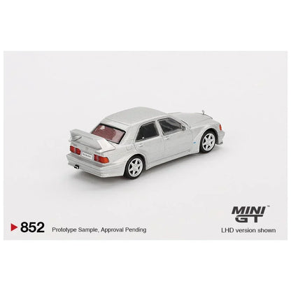 MINI GT 1:64 Mercedes-Benz 190E 2.5-16 Evolution II Astral Silver Diecast Model Car