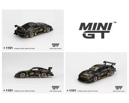 Mini GT 1:64 Blister Pack Mazda RX-7 LB Super Silhouette FD-NILES Black | Liberty Walk Widebody | Premium Diecast Model MGT01101-BL