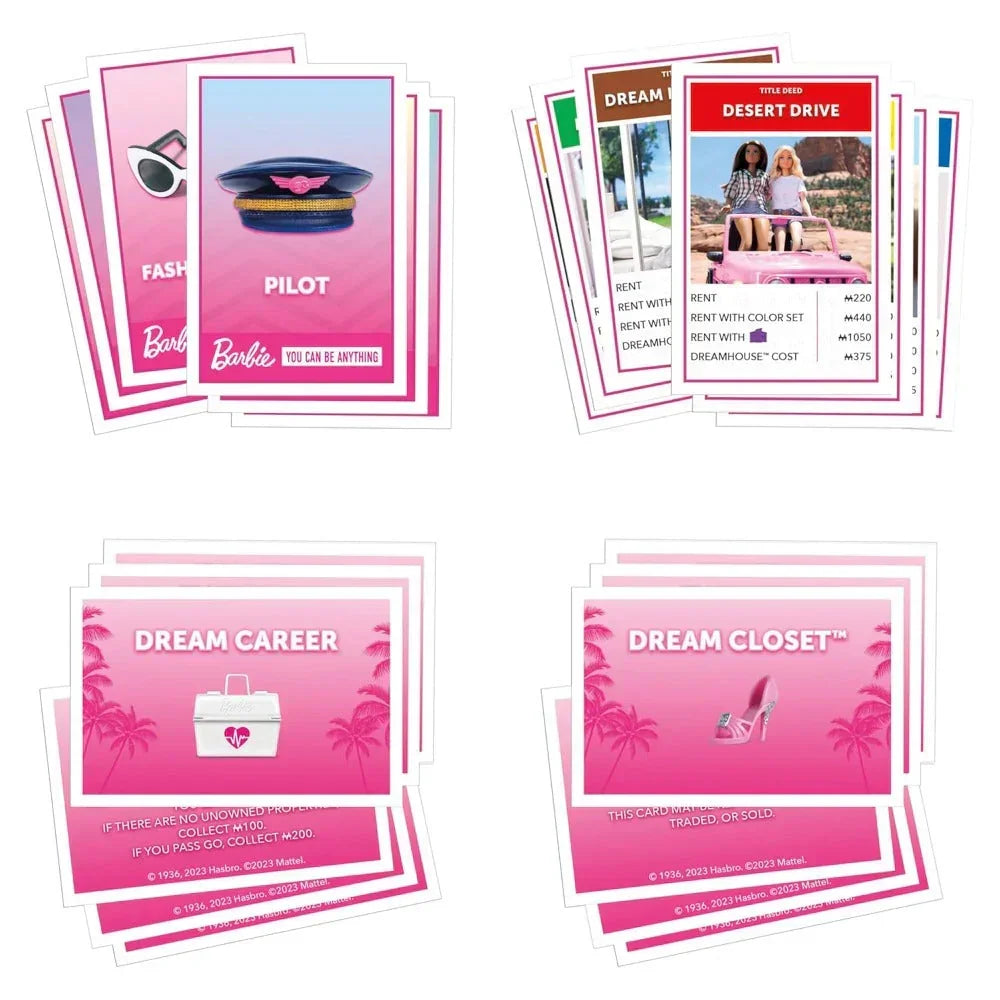 Monopoly: Barbie Edition Board Game - Jaiman Toys