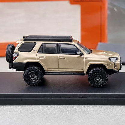 GCD Toyota 4Runner TRD PRO Overland Off-Road Diecast Car 1:64 Scale – Premium SUV Collector Model with Roof Rack & Display Box