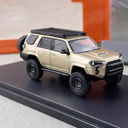 GCD Toyota 4Runner TRD PRO Overland Off-Road Diecast Car 1:64 Scale – Premium SUV Collector Model with Roof Rack & Display Box