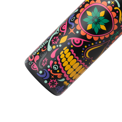 Owala 32oz (945ml) Insulated Stainless Steel Water Bottle – Flip Straw Leak-Proof Sports Bottle with Sugar Skull Design