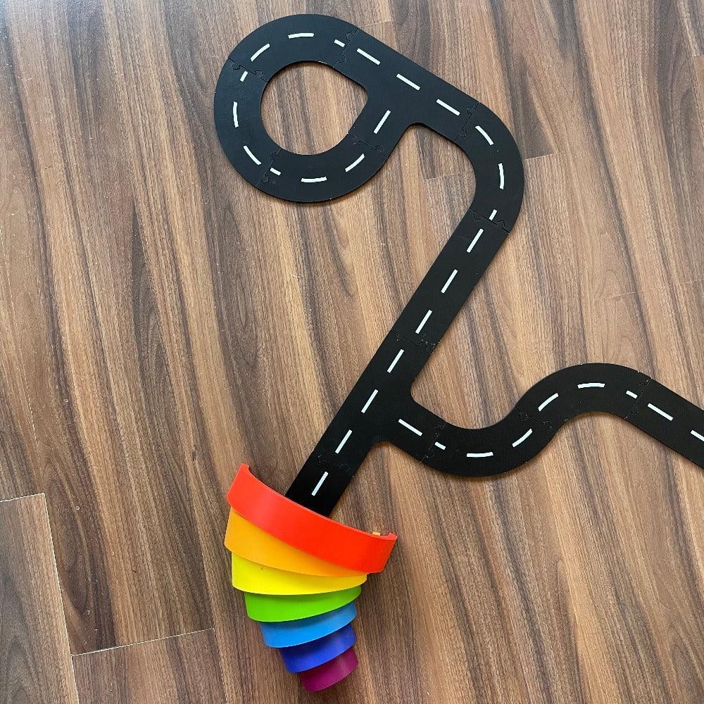 Open Ended Large Rainbow Stacker 12 Piece - Jaiman Toys