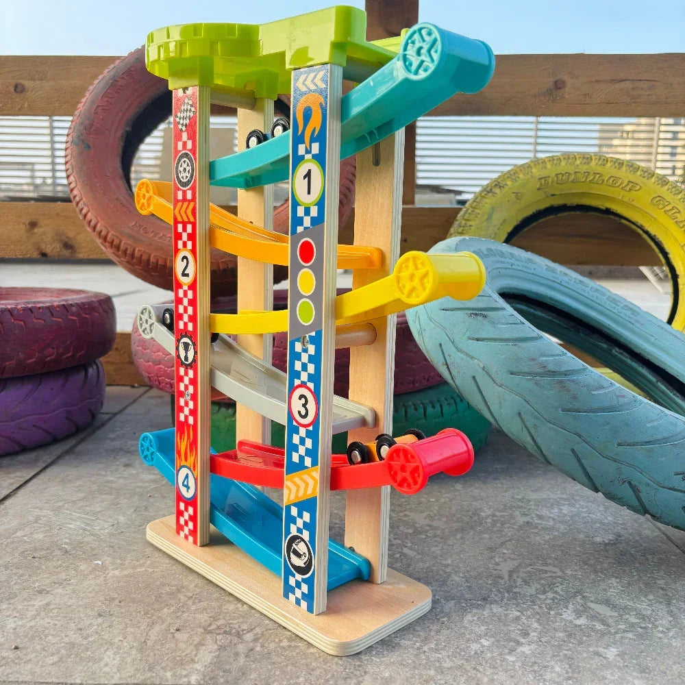 Open Ended Rolling Ramp Racers - Jaiman Toys