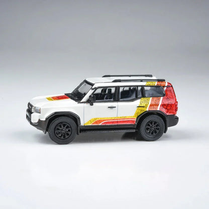 Para64 1:64 Toyota Land Cruiserb 250 TRD Diecast Model Car – Off-Road SUV Collectible with Graphic Livery
